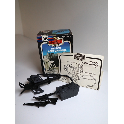 24 - Kenner Star Wars AST-5 , Radar Laser Cannon , Tri-Pod Laser Cannon - Boxed Complete with instruction... 