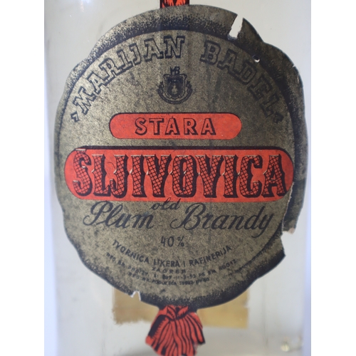 62 - 1950's Bottle of Stara Sljivovica Old Plum Brandy