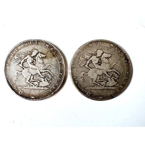 83 - 1819 & 1820 George III Silver Crowns