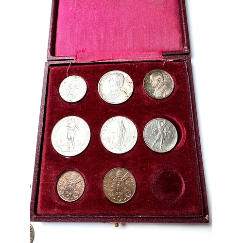 89 - A group of Silver / Nickle / Brass world coins 19th-20th century` including Silver Ancient Roman Den... 