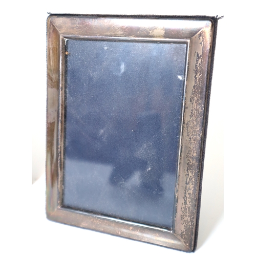 96 - Four Sterling Silver framed Carrs Photo Frames