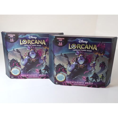 27 - Two Disney Lorcana Illumineer's Quest Deep Trouble - New Sealed