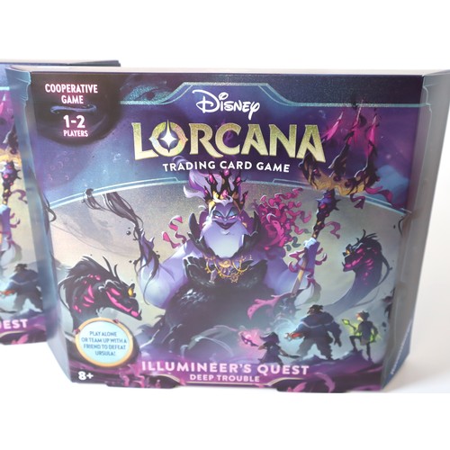 27 - Two Disney Lorcana Illumineer's Quest Deep Trouble - New Sealed