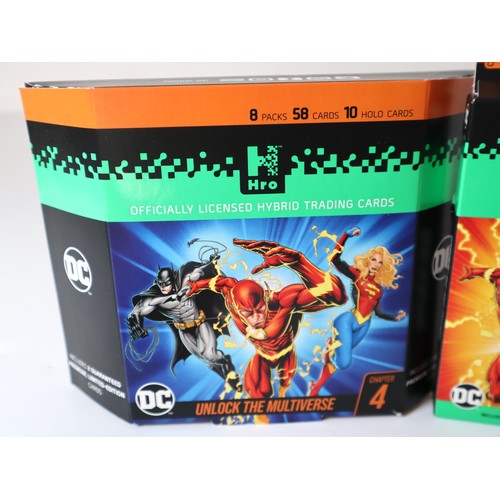 33 - DC Hro Chapter 4 Trading Card Booster Box, + two booster box gift sets with additional booster packs... 