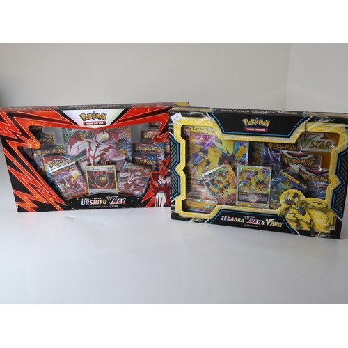 35 - Pokemon TCG - Urshifu VMax Premium Collection Box +Zeraora VMax & VStar Battle Box - New Sealed