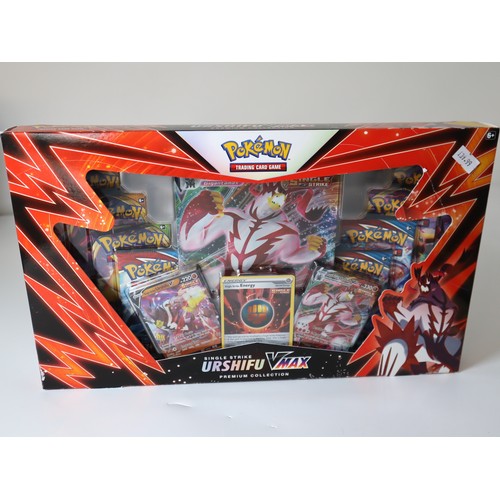 35 - Pokemon TCG - Urshifu VMax Premium Collection Box +Zeraora VMax & VStar Battle Box - New Sealed