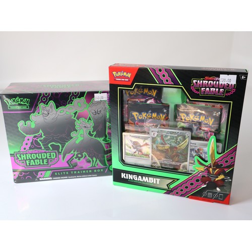 38 - Pokemon TCG - Shrouded Fable Elite Trainer Box + Kingambit Illustration Collection - New Sealed