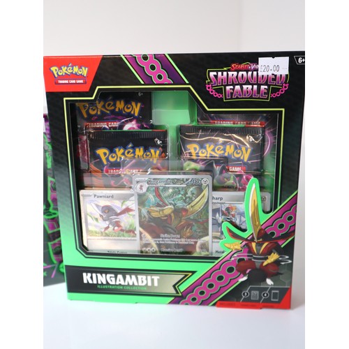 38 - Pokemon TCG - Shrouded Fable Elite Trainer Box + Kingambit Illustration Collection - New Sealed