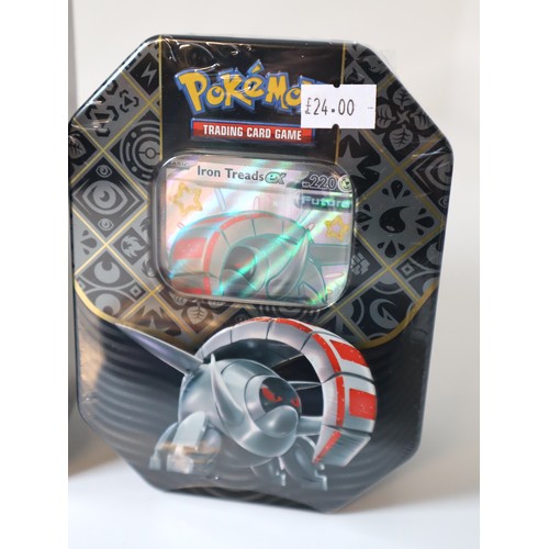 43 - Pokemon TCG - Paldean Fates Elite Trainer Box, 2 x Mini Tins + Iron Tread EX Tin includes 4 booster ... 