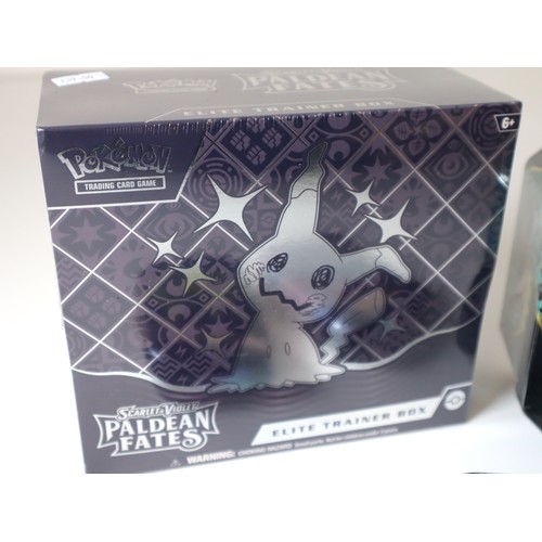 44 - Pokemon TCG - Paldean Fates Elite Trainer Box, 2 x Mini Tins + Great Tusk EX Tin includes 4 booster ... 