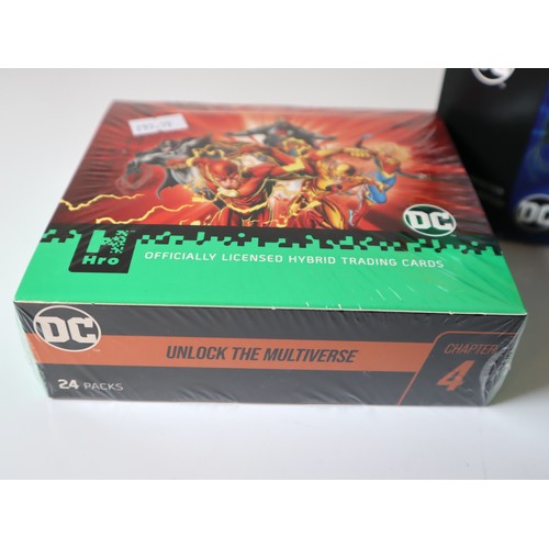 48 - DC Hro Trading Card Game Chapter 4 Booster Box of  24 packs + 8 pack collection box with limited edi... 