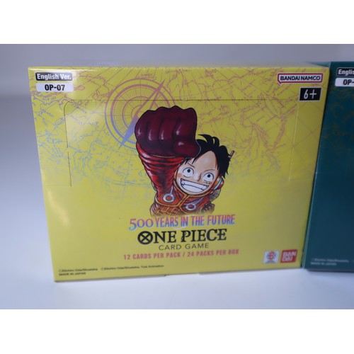 54 - Bandai One Piece Trading Card Game - Sealed OP-07  500 Years In The Future & OP-08 Two Legends Boost... 