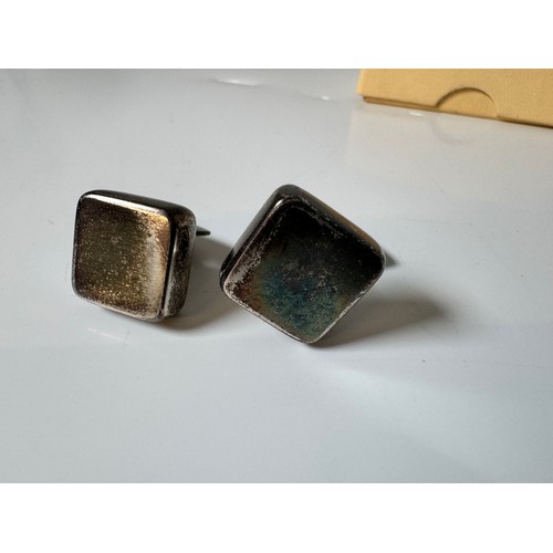 106 - Georg Jensen Solid Silver Cufflinks in original box