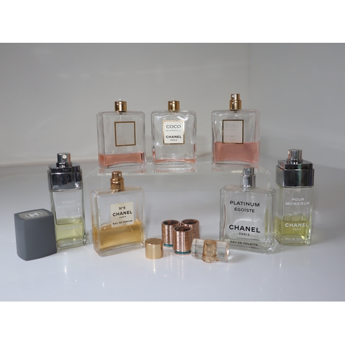 130 - Collection of used Chanel perfumes incuding Coco Chanel / No5