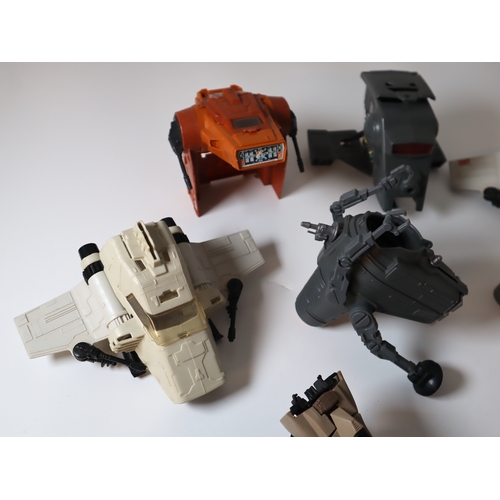 20 - A group of 1980's Kenner Star Wars Vehicles including Imperial Shuttle (2), AST-5, INT-4, MTV-7, Veh... 