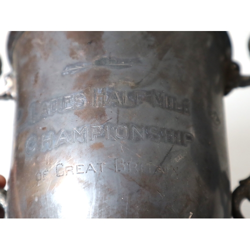 15 - Two early 20th century Sterling Silver Trophies Brixton Roller Racing Cup 1 Mile Championship 1913 +... 