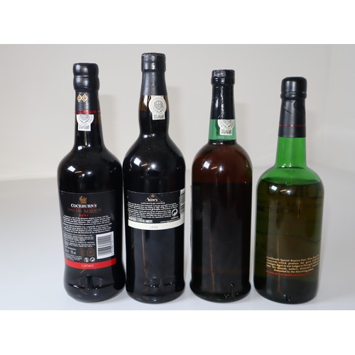 74 - Four Bottles of Port - Cockburns Special Reserve, DOW'S Late Bottled Vintage Port 1998, Taylors Spec... 