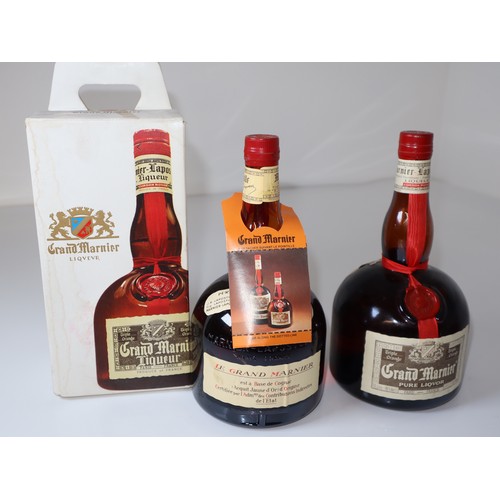 75 - Two bottles of Grand Marnier Liqueur - old bottling