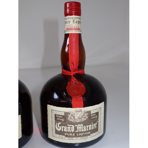 75 - Two bottles of Grand Marnier Liqueur - old bottling