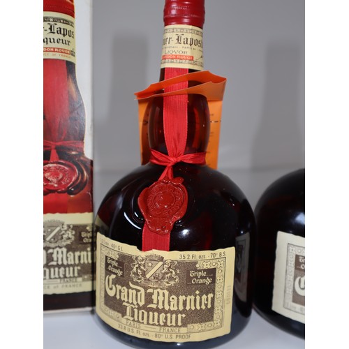 75 - Two bottles of Grand Marnier Liqueur - old bottling