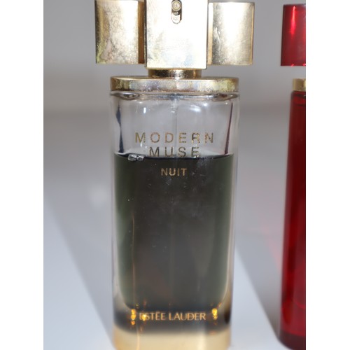 136 - Three bottles of Estee Lauder Modern Muse Nuit / Le Rouge / Le Rouge Gloss Eau De Parfum 50ml