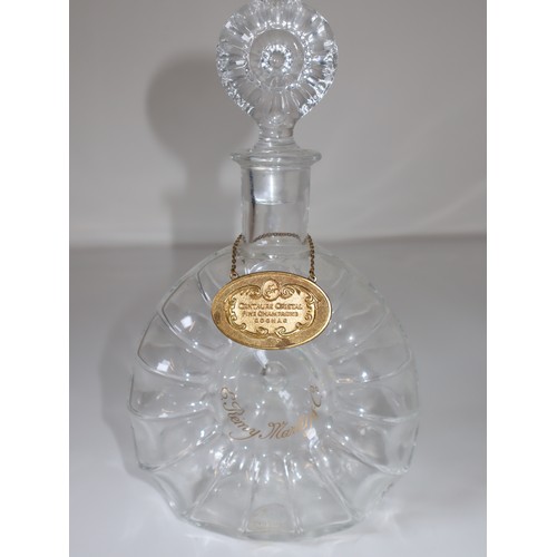 11 - Vintage 1980's Baccarat Crystal Remy Martin Centaure Cristal Cognac Decanter + Two Porcelain Crown S... 