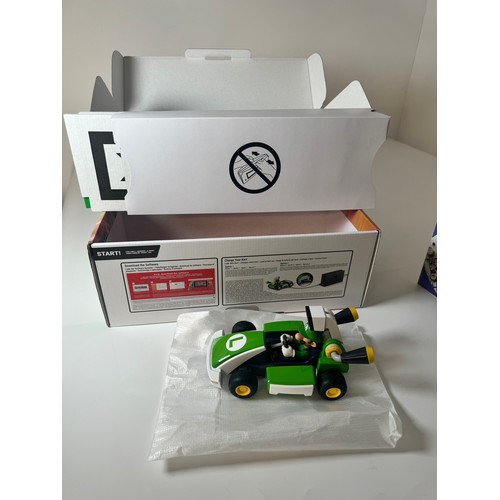 91 - Nintendo Switch Mario Kart Live Home Circuit Luigi Set complete in box + Two Official Nintendo Super... 