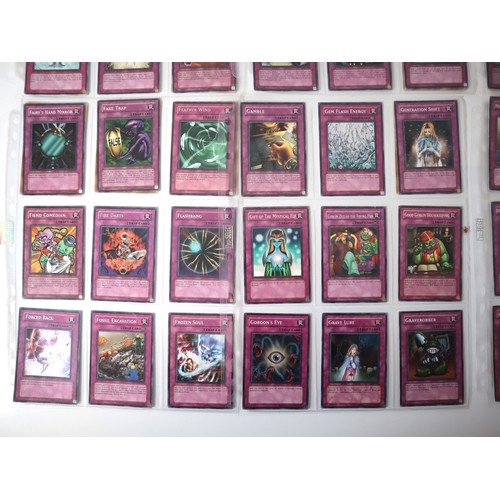 160 - A group of approximately 200 Yu-Gi-Oh Trap Trading Cards including singles from collectors tins , st... 