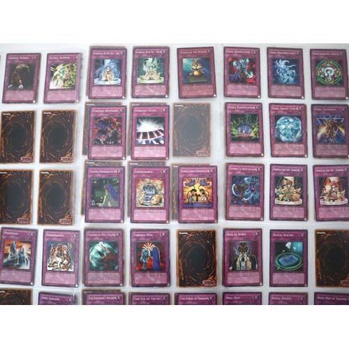 160 - A group of approximately 200 Yu-Gi-Oh Trap Trading Cards including singles from collectors tins , st... 