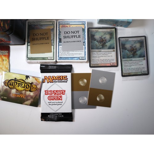 158 - Magic the Gathering TCG - A group of cards, decks, guides CD ROM's from 2006-2009