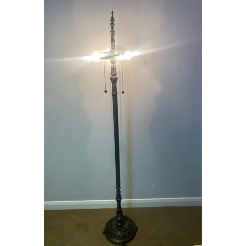 306 - Tiffany Style stained glass floor lamp