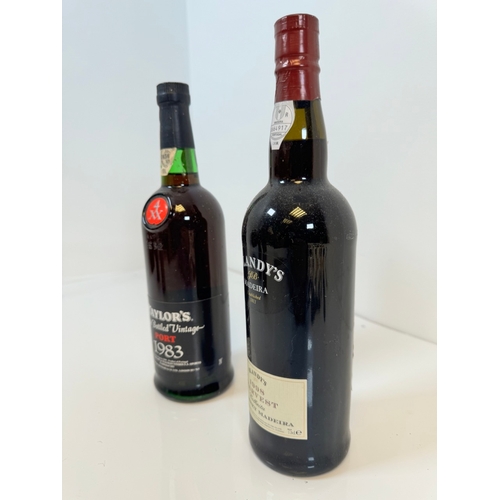 173 - Taylors Late Bottled Vintage Port 1983 + Blandys 1998 Harvest Malmsey Madeira