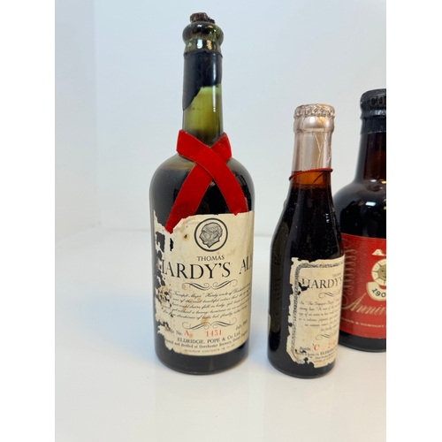 175 - Old bottles of Ale / Stout - Thomas Hardys Ale 1968, Courage Brewery Alton + Barclays Russian Imperi... 