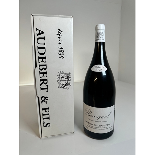 180 - Boxed Bottle of Audebert & Fils Bourgueil 2014 1.5 Litre