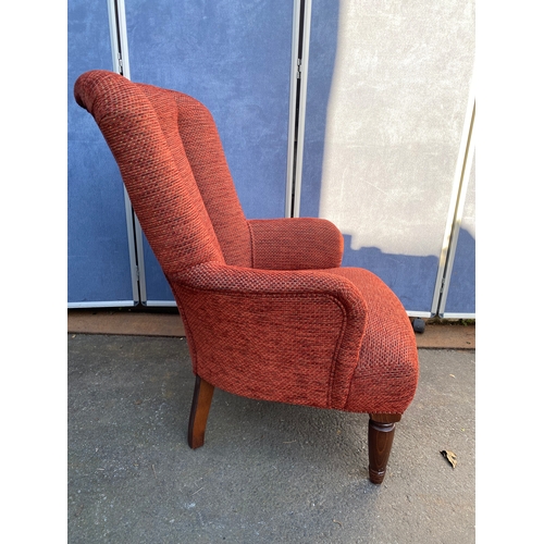 506 - Red Upholstered Nursing chair