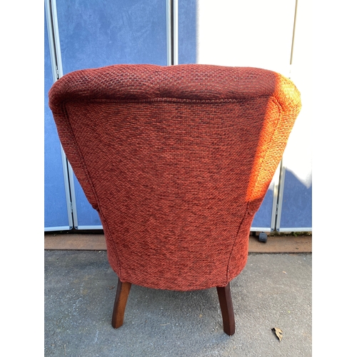 506 - Red Upholstered Nursing chair