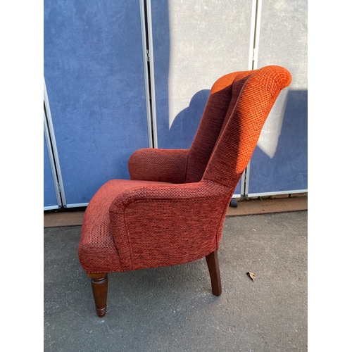 506 - Red Upholstered Nursing chair