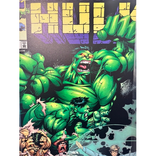 161 - The Incredible Hulk No 461 Framed Canvas Signed by Stan Lee Edition H/C 3/3 , signed in ink, H/C (HO... 