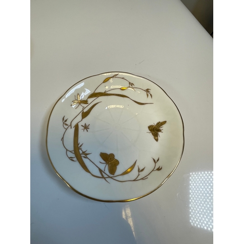 313 - Victorian Wedgwood hand painted gilt tea service