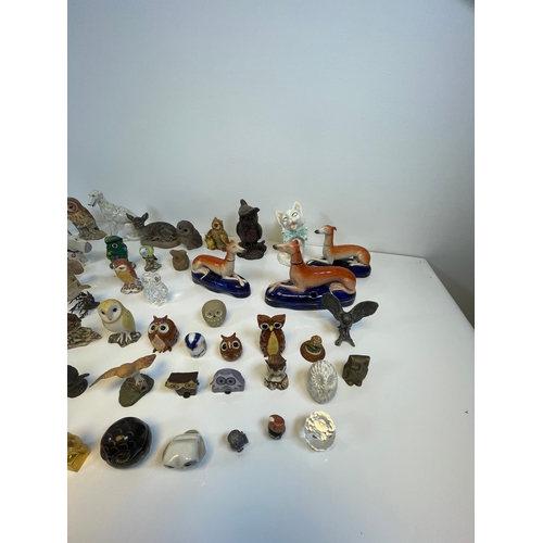 347 - A Large quantity of collectable Owls/Animal trinkets