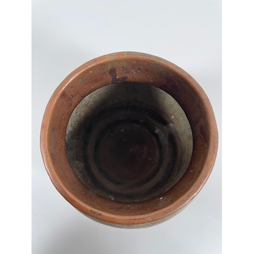 360 - Vintage North African Copper and inlaid Jardiniere