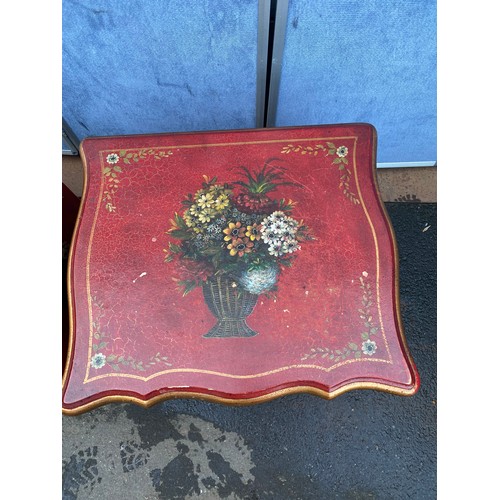 529 - Pair of Chinese Red Lacquer Drawers