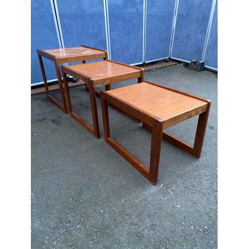 533 - Mid century Nest of three tables.