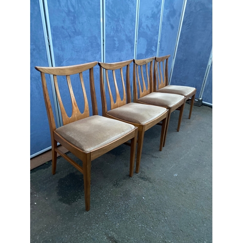 535 - Mid-Century G Plan Brasilia Teak Dining Chairs - Set of 4