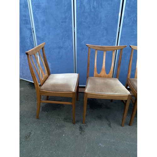 535 - Mid-Century G Plan Brasilia Teak Dining Chairs - Set of 4