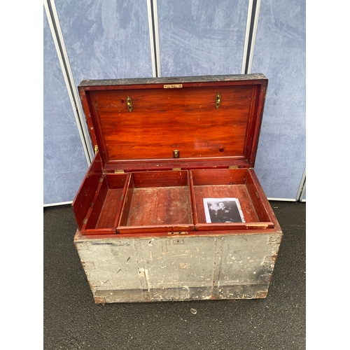 539 - Large Wartime Sea chest