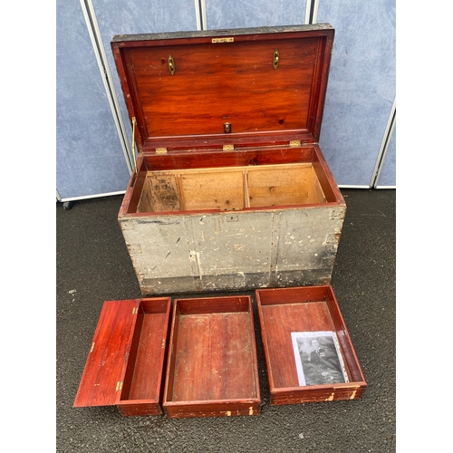 539 - Large Wartime Sea chest