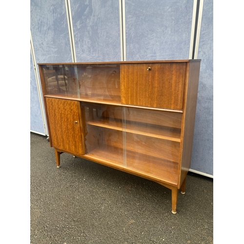 541 - Mid Century Nathan glass front drinks cabinet