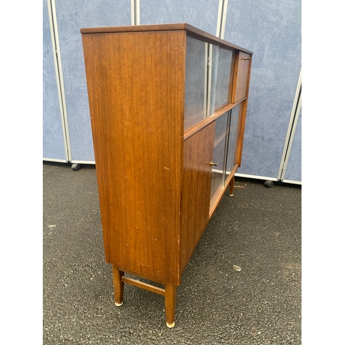 541 - Mid Century Nathan glass front drinks cabinet