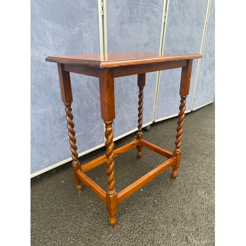 544 - Barley twist leg side table